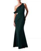 Sleek Mermaid One Shoulder Sleeveless Open Back Floor Length For Ladies Prom Dress
