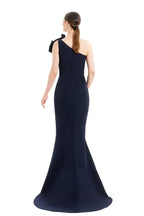 Sleek Mermaid One Shoulder Sleeveless Zipper Back Train Floor Length Prom Dress