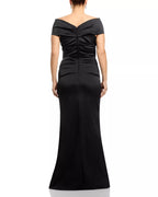Sleek Mermaid Sweetheart Off the Shoulder Ruched Accent Open Back Floor Length Female Prom Dress