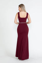 Sleek Mermaid Sweetheart Sleeveless Zipper Back Floor Length Prom Dress