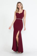 Sleek Mermaid Sweetheart Sleeveless Zipper Back Floor Length Prom Dress