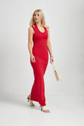 Sleek Sheath Halter One Shoulder Sleeveless Cutout Back Floor Length For Sale Prom Dress