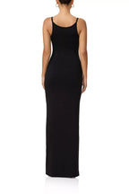 Sleek Sheath Scoop Neck Spaghetti Strap Open Back Floor Length For Adults Prom Dress