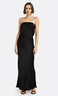 Sleek Sheath Strapless Sleeveless Cut Out Back Floor Length For Ladies Prom Dress