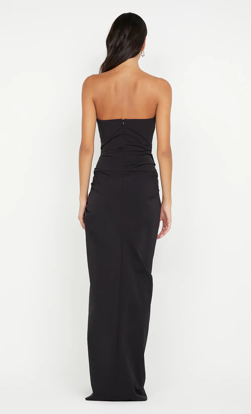 Sleek Sheath Strapless Sleeveless Open Back Floor Length For Sale Prom Dress