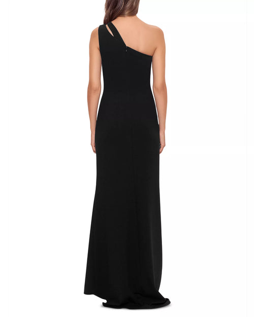 Robe de bal moulante sirène sans manches à découpe dans le dos, épaule unique et longueur ras du sol, vente chaude