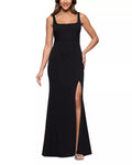 Sleek Trumpet Square Neck Spaghetti Strap Zipper Back Floor Length For Ladies Prom Dress