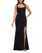 Sleek Trumpet Square Neck Spaghetti Strap Zipper Back Floor Length For Ladies Prom Dress