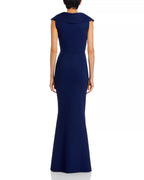 Sleek Trumpet V Neck Sleeveless Open Back Floor Length For Ladies Prom Dress