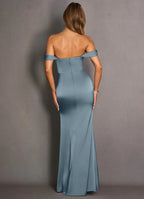Smooth Mermaid Off the Shoulder Sleeveless Open Back Floor Length Hot Sale Prom Dress