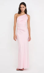 Smooth Sheath One Shoulder Sleeveless Open Back Floor Length For Ladies Prom Dress