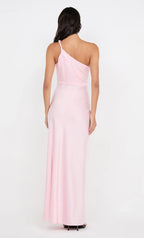 Smooth Sheath One Shoulder Sleeveless Open Back Floor Length For Ladies Prom Dress