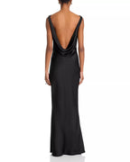 Smooth Sheath Scoop Neck Sleeveless Cowl Back Floor Length Hot Sale Prom Dress