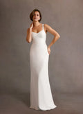 Smooth Sheath Sweetheart Spaghetti Strap Illusion Lace Back Floor Length For Adults Prom Dress