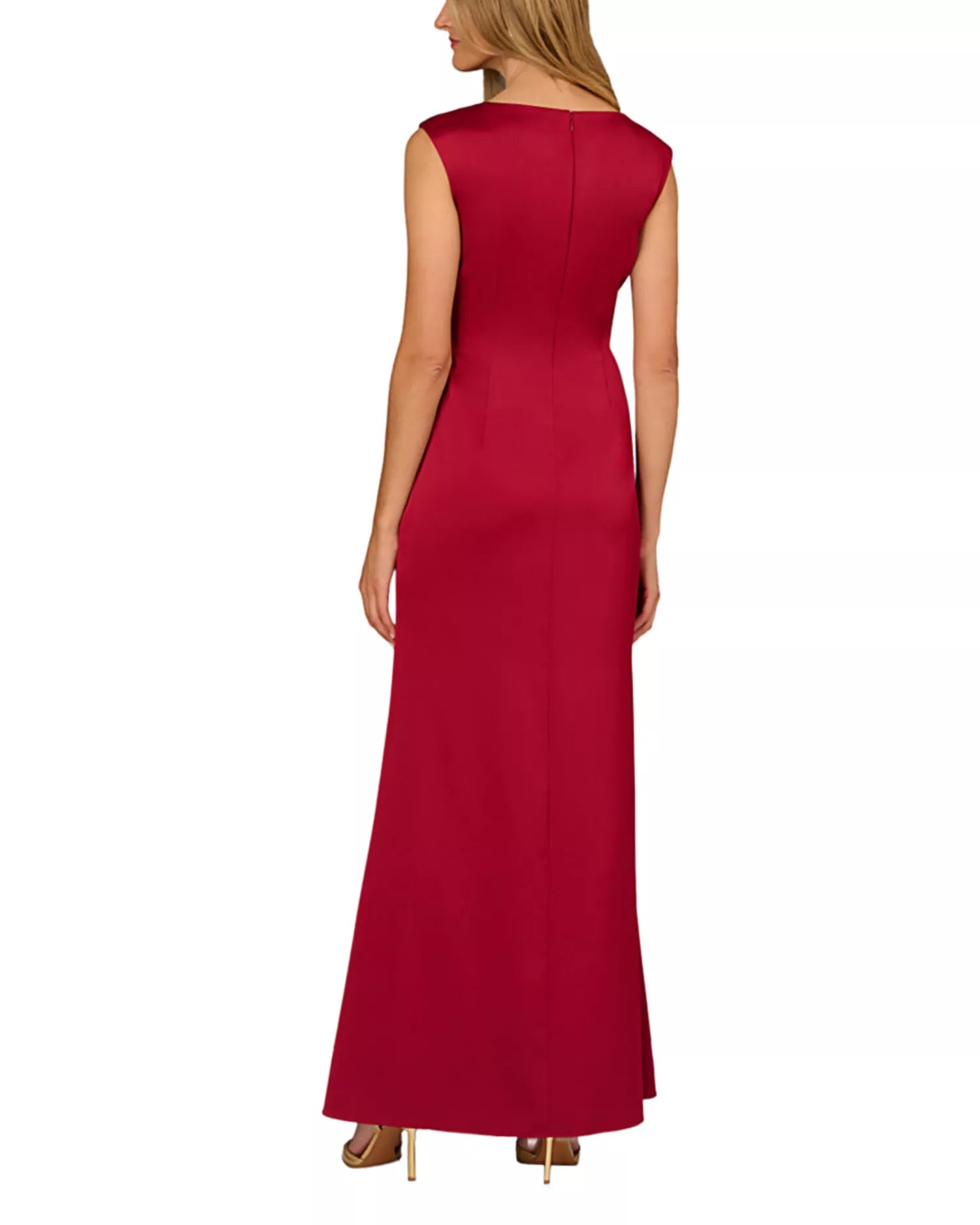 Smooth Trumpet Boat Neck  Zipper Back Floor Length For Sale Prom Dress