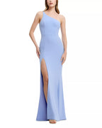 Soft Mermaid One Shoulder High Slit Floor Length For Women Prom Dress