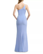 Soft Mermaid One Shoulder High Slit Floor Length For Women Prom Dress