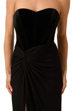 Sophisticated Sheath Strapless Sleeveless Zipper Back Floor Length Evening Dress