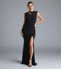 Sophisticated Trumpet Cut Out Neck Cap Sleeve Open Back Floor Length Prom Dress