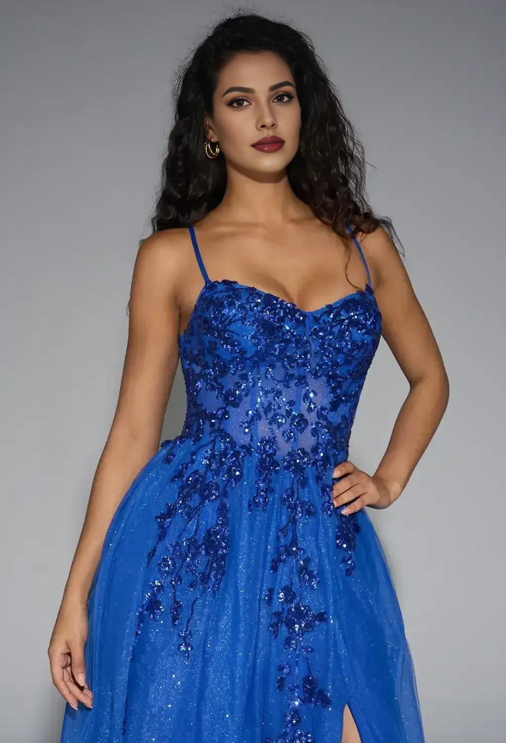 A-line Sweetheart Neck Sleeveless Backless Floor Length Prom Dress