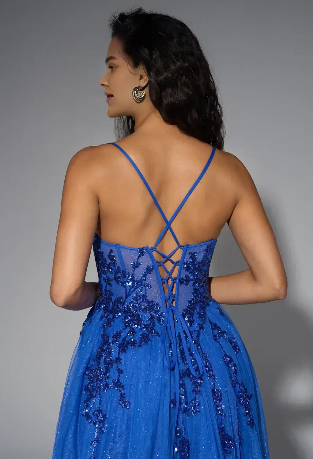 A-line Sweetheart Neck Sleeveless Backless Floor Length Prom Dress