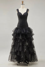 A Line Sweetheart Sleeveless High-Low Prom Dress