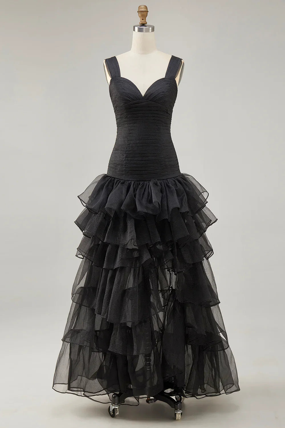 A Line Sweetheart Sleeveless High-Low Prom Dress