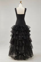 A Line Sweetheart Sleeveless High-Low Prom Dress