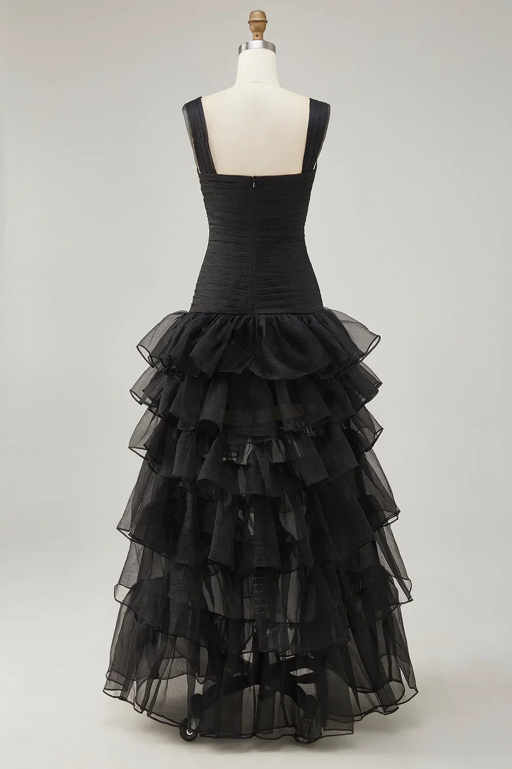 A Line Sweetheart Sleeveless High-Low Prom Dress