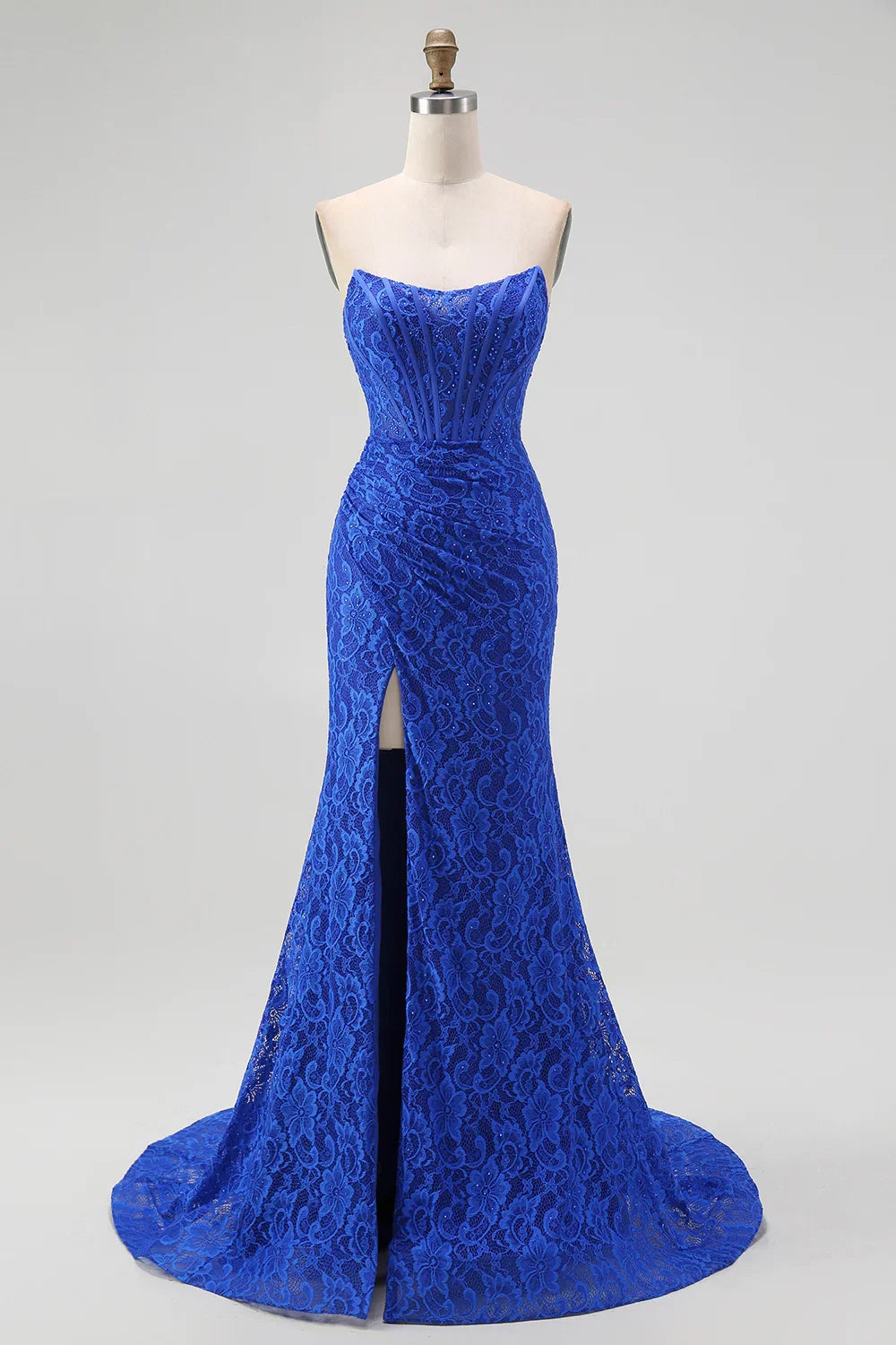 Mermaid/Trumpet Sweetheart Sleeveless Sweep/Brush Train Prom Dress