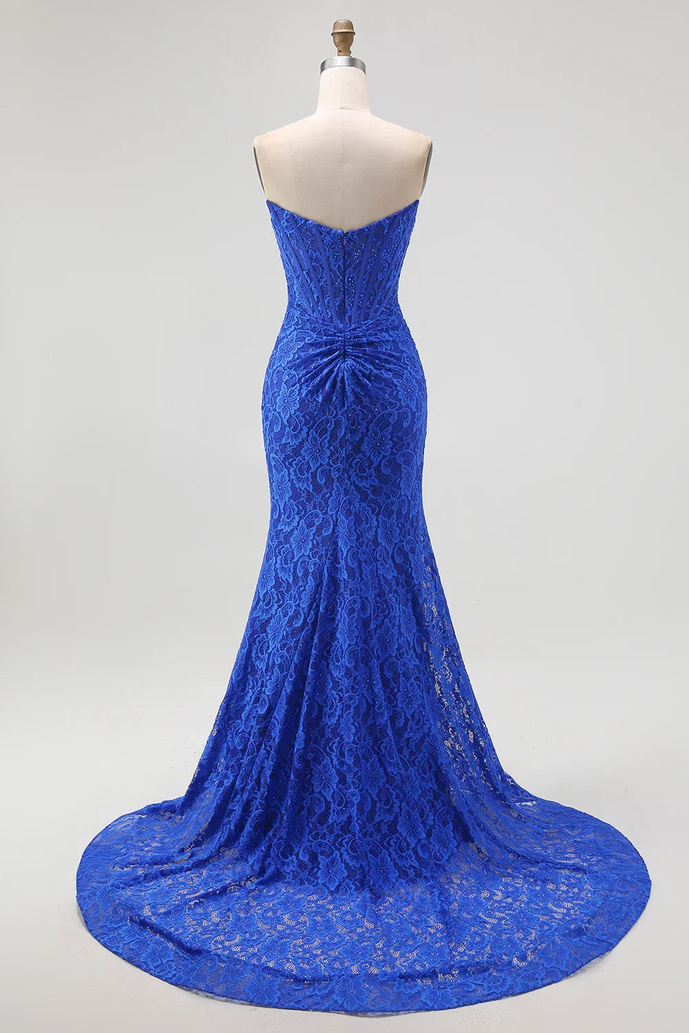 Mermaid/Trumpet Sweetheart Sleeveless Sweep/Brush Train Prom Dress
