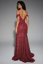 Mermaid Sweetheart Neckline Spaghetti Straps Floor Length Prom Dresses Sleeveless Corset Glamorous Glitter Evening Dresses