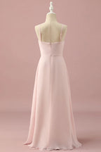 Spaghetti Straps Sleeveless A-Line Pretty Off the shoulder Floor length Party Dress For Sale For Ladies