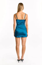 Spaghetti Straps Sleeveless Short Graduation Party Homecoming Dresses Backless Pleats Formal Casual Shift Shein Dresses