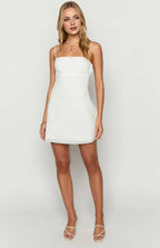 Spaghetti Straps Sleeveless Trendy Knee-Length Homecoming Party Dresses Backless Sexy Knee Length Cocktail Dresses No Slit