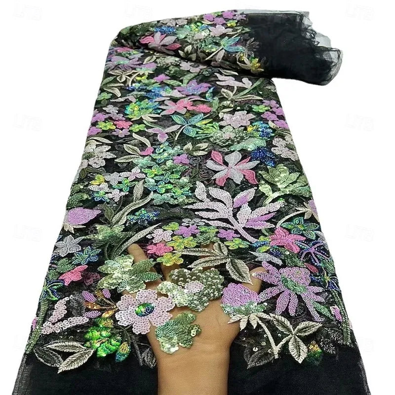 Sparkle A-Line Long Sleeve V Neck Sequins Floor-Length Mother Of The Bride Dress