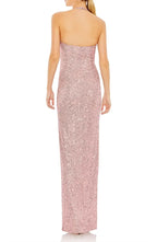 Sparkle Fitted Halter Neck Sleeveless Floor-Length Prom Dress