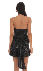 Sparkle & Shine A-Line/Princess Strapless Sleeveless Open Back Short-Mini Homecoming Dresses