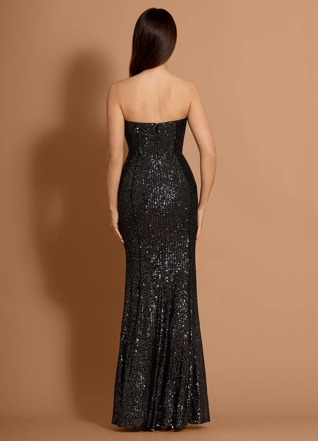 Sparkling Mermaid Sweetheart Sleeveless Open Back Floor Length For Women Prom Dress