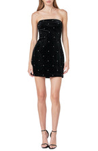 Sparkling Strapless Studded Zip Back Short Length Homecoming Dress