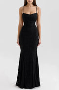 Spellbinding Mermaid Sweetheart Neck Sleeveless Lace Up Back Floor Length Evening Dress