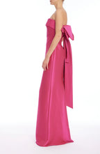 Splendid Mermaid Strapless Sleeveless Bow Back Floor Length Evening Dress
