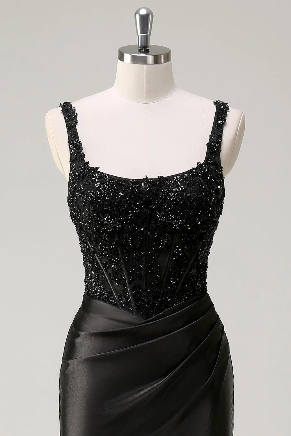 Square Sleeveless Sheath Shiny Off the shoulder Floor Length Prom Dress For Sale For Women
