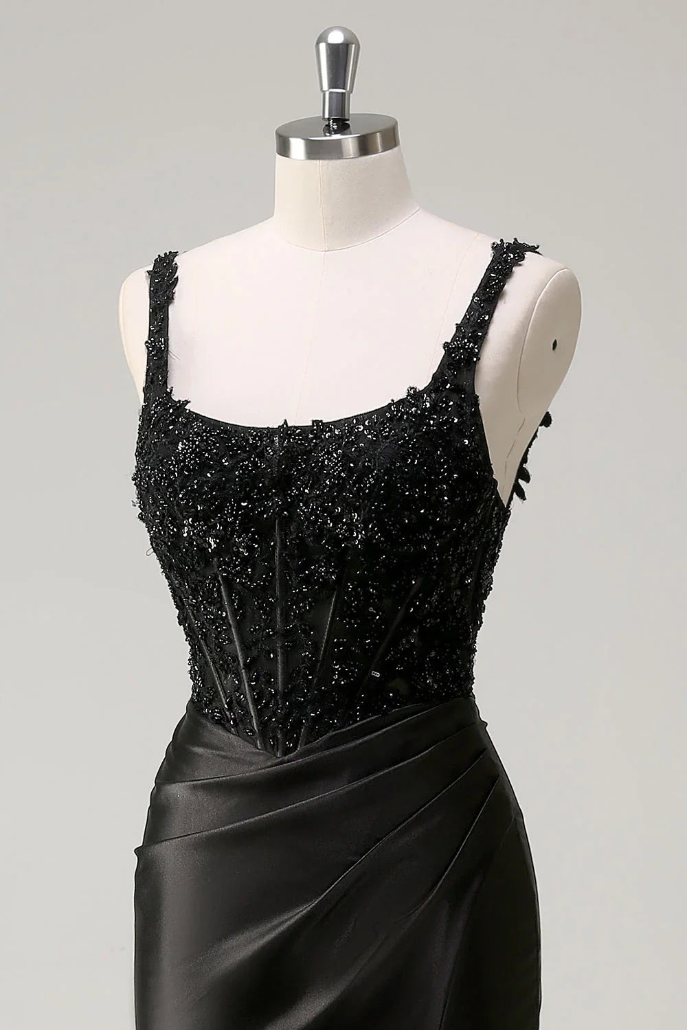 Square Sleeveless Sheath Shiny Off the shoulder Floor Length Prom Dress For Sale For Women
