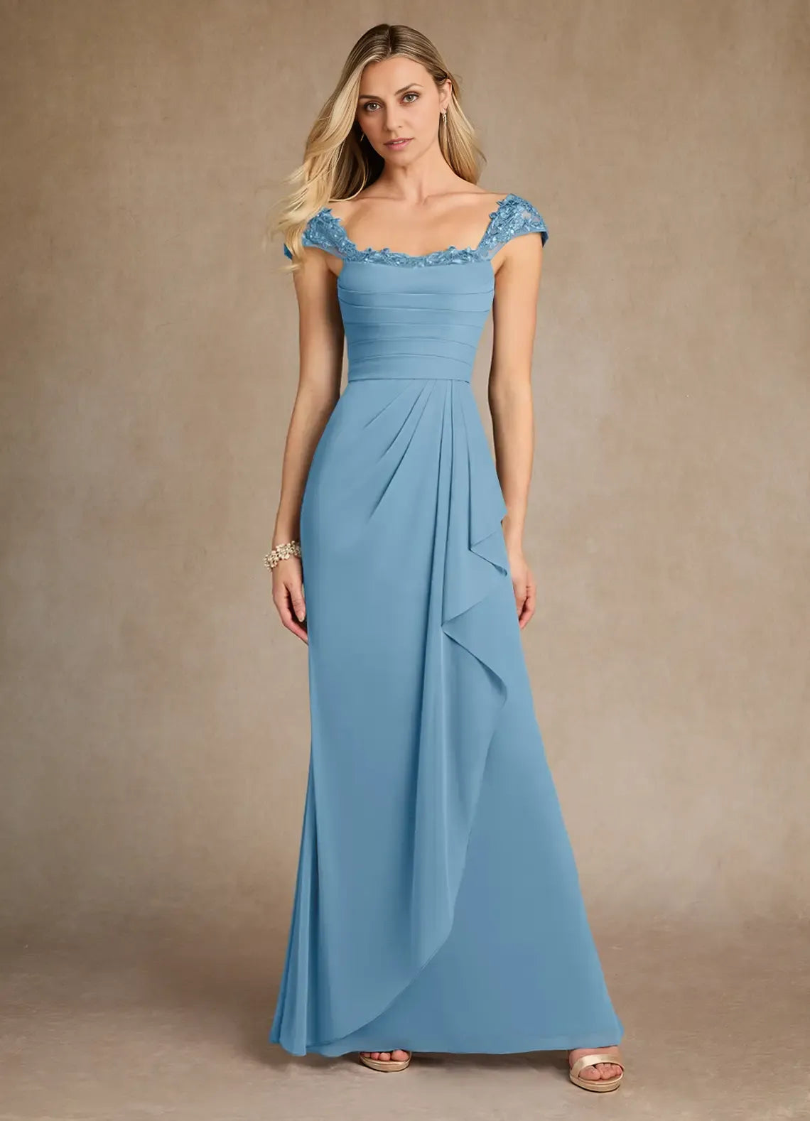 Dress Stormy Sweetheart Sheath Mother Of The Bride Evening Dress Fashion Cape Sleeve Back Zip Mother Of The Groom Dresses
