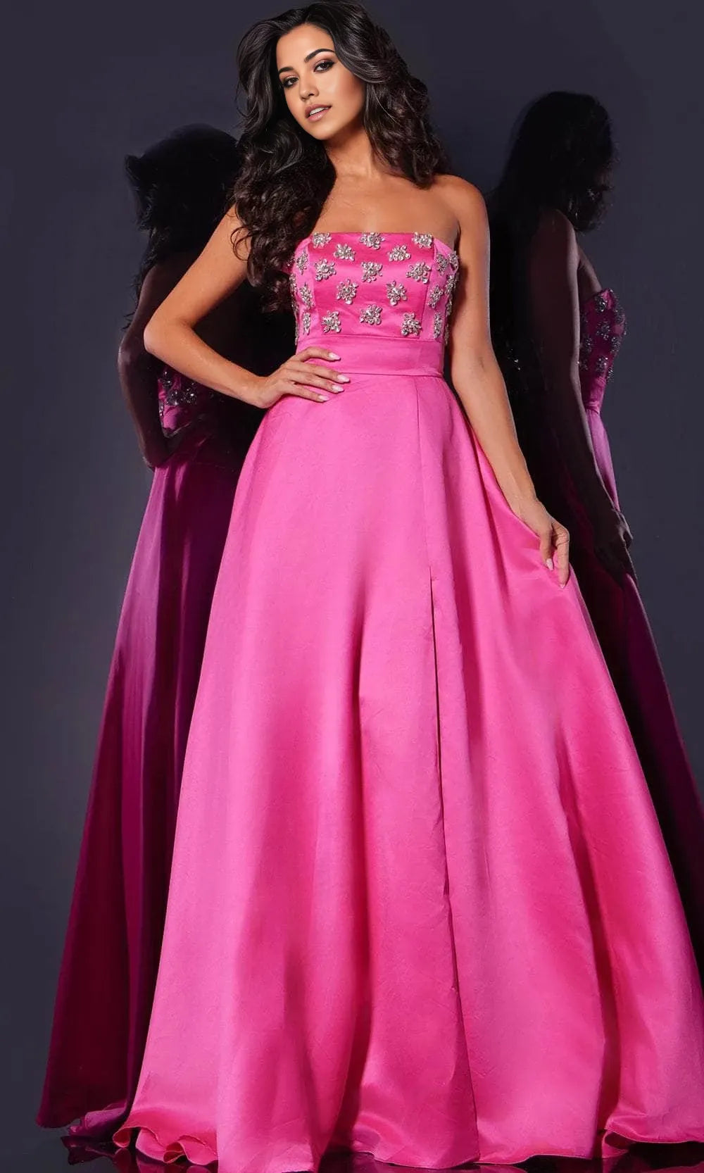 Straight Sleeveless A-Line Cute Off the shoulder Floor length Long Prom Dress Hot Sale For Ladies