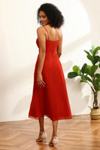 Straight Sleeveless A-Line Trendy Off the shoulder Tea Length Prom Dress Hot Sale For Women