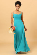 Straight Sleeveless Column Elegant Off the shoulder Floor Length Prom Dress Hot Sale For Ladies