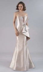 Straight Sleeveless Mermaid Elegant Off the shoulder Floor Length Prom Dress For Sale For Adults