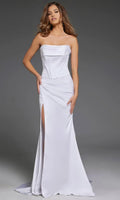 Straight Sleeveless Mermaid Gorgeous Off the shoulder Floor length Long Prom Dress For Sale For Women ﻿